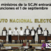 Nuevos ministros de la SCJN entrarán en funciones el 1 de septiembre